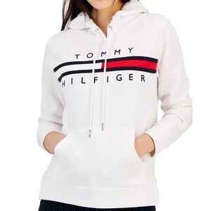 Tommy Hilfiger Unisex Long Sleeve Front Pocket Logo Sweatshirt